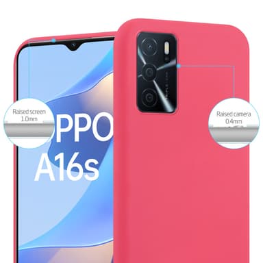 Skal Oppo A16s / A54s Fodral Case (Röd)
