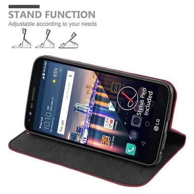 LG STYLUS 3 Skal Fodral Case (Röd)