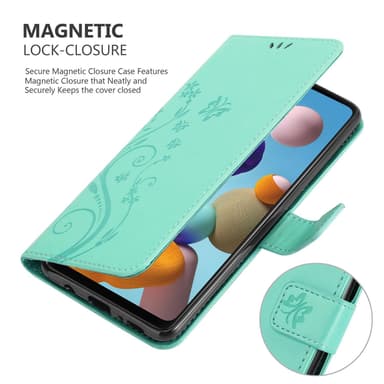 Samsung Galaxy A21s Plånboksfodral Skal (Turkos)