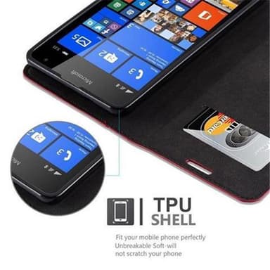 Nokia Lumia 535 Skal Fodral Case (Röd)