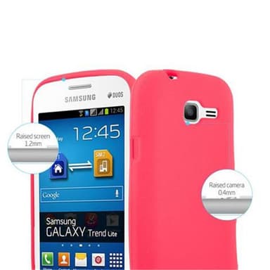 Skal Samsung Galaxy TREND LITE Fodral Case (Röd)