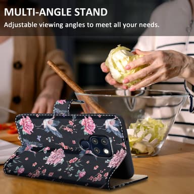 Huawei MATE 20 Plånboksfodral Skal (Svart)