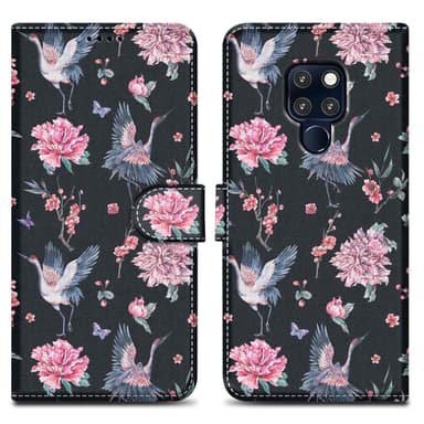 Huawei MATE 20 Plånboksfodral Skal (Svart)
