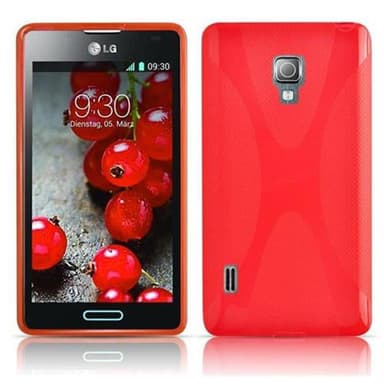LG OPTIMUS L7 II Skal Fodral Case (Röd)