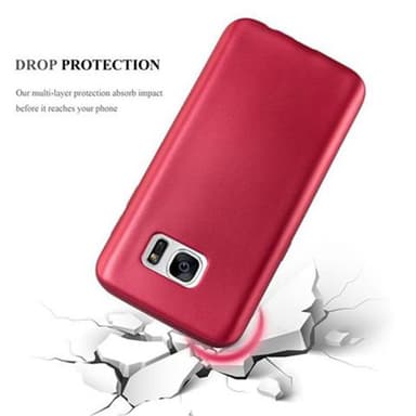 Skal Samsung Galaxy S7 Fodral Case (Röd)