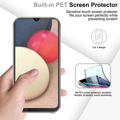 Skal Samsung Galaxy A02s Fodral Case (Transparent)