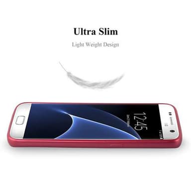 Skal Samsung Galaxy S7 Fodral Case (Röd)