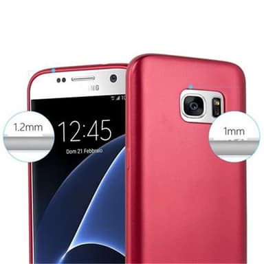 Skal Samsung Galaxy S7 Fodral Case (Röd)
