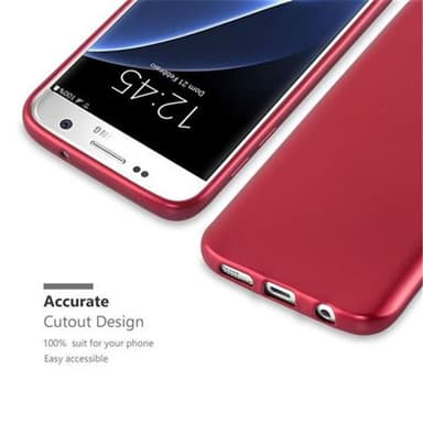 Skal Samsung Galaxy S7 Fodral Case (Röd)