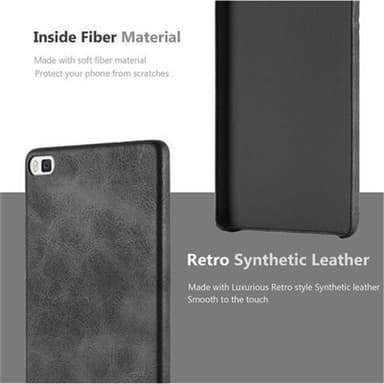 Huawei P8 Skal Fodral Case (Svart)