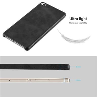 Huawei P8 Skal Fodral Case (Svart)