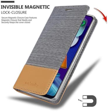 Samsung Galaxy A11 / M11 Plånboksfodral Skal (Grå)