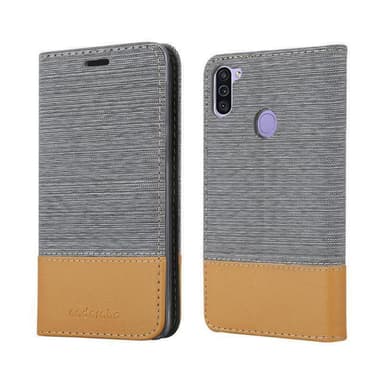 Samsung Galaxy A11 / M11 Plånboksfodral Skal (Grå)