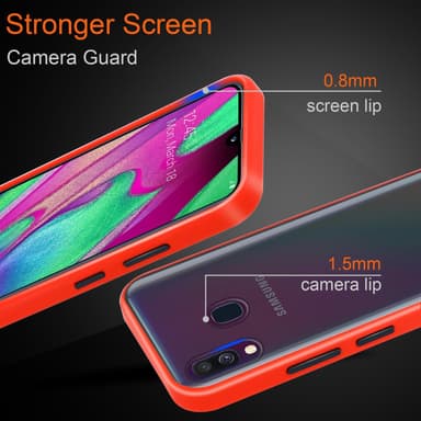 Samsung Galaxy A40 Skal Fodral Case (Transparent)