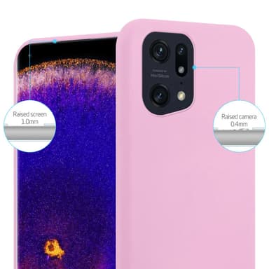 Skal Oppo FIND X5 PRO Fodral Case (Rosa)