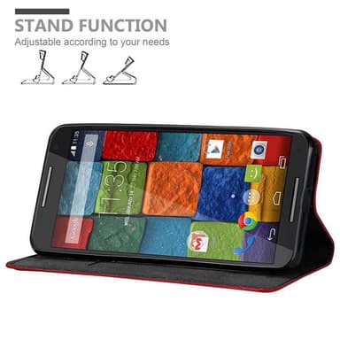 Motorola MOTO X2 Skal Fodral Case (Röd)