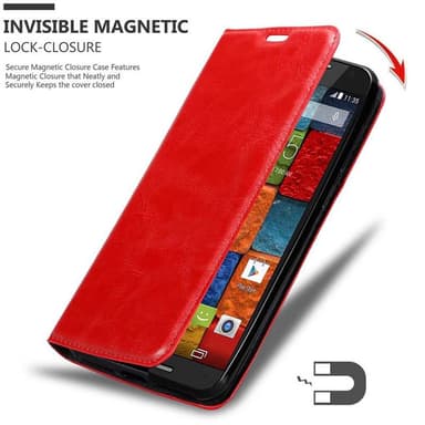 Motorola MOTO X2 Skal Fodral Case (Röd)