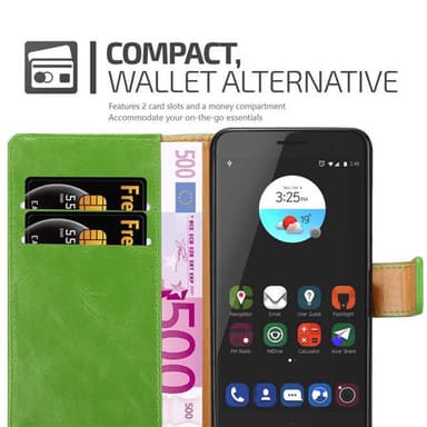 ZTE Blade V7 Plånboksfodral Skal (Grön)