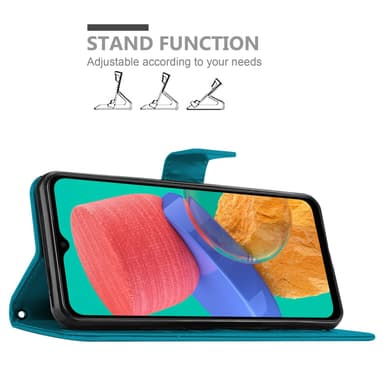 Samsung Galaxy M33 5G Plånboksfodral Skal (Blå)