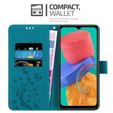 Samsung Galaxy M33 5G Plånboksfodral Skal (Blå)