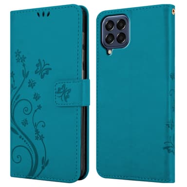 Samsung Galaxy M33 5G Plånboksfodral Skal (Blå)