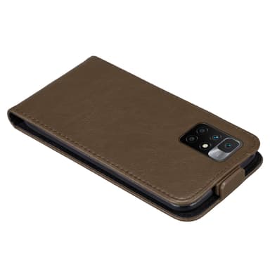 Xiaomi RedMi 10 Flipfodral Skal (Brun)