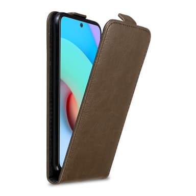 Xiaomi RedMi 10 Flipfodral Skal (Brun)