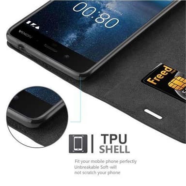 Nokia 8 2017 Skal Fodral Case (Svart)