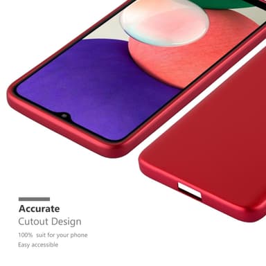 Skal Samsung Galaxy A22 5G Fodral Case (Röd)