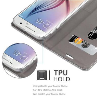 Samsung Galaxy S6 Plånboksfodral Skal (Grå)