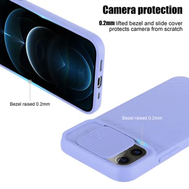 iPhone 12 PRO MAX Skal Fodral Case (Lila)