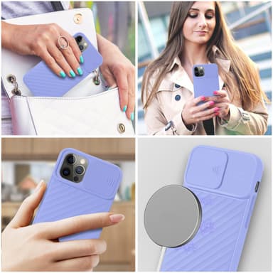 iPhone 12 PRO MAX Skal Fodral Case (Lila)