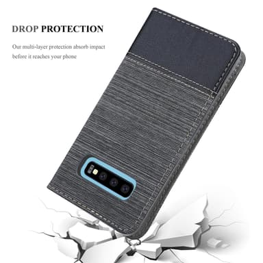 Samsung Galaxy S10 5G Plånboksfodral Skal (Grå)