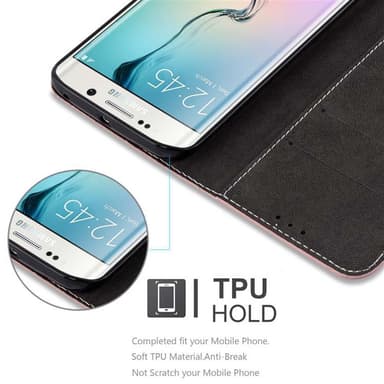 Samsung Galaxy S6 EDGE PLUS Skal Fodral Case (Rosa)
