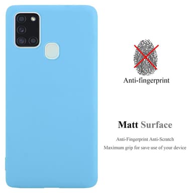 Skal Samsung Galaxy A21s Fodral Case (Blå)