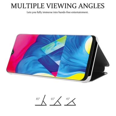 Samsung Galaxy A10 / M10 Plånboksfodral Skal (Silver)