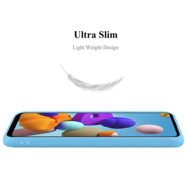 Skal Samsung Galaxy A21s Fodral Case (Blå)
