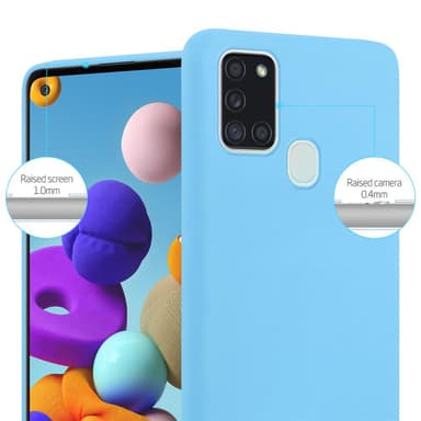 Skal Samsung Galaxy A21s Fodral Case (Blå)