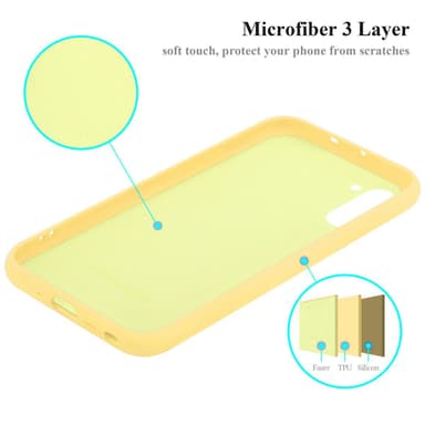 Samsung Galaxy NOTE 10 Skal Fodral Case (Gul)