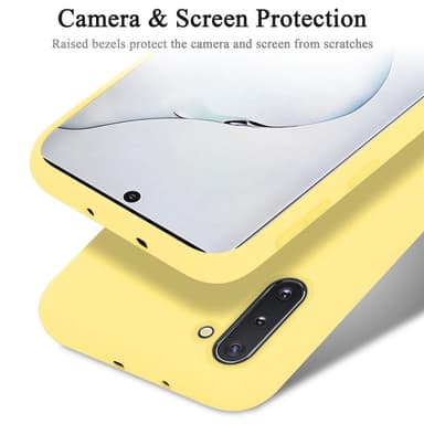 Samsung Galaxy NOTE 10 Skal Fodral Case (Gul)