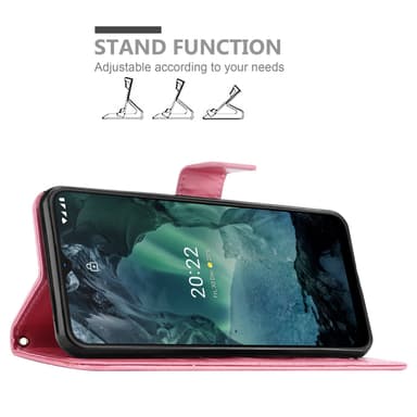 Nokia G11 / G21 Plånboksfodral Skal (Rosa)