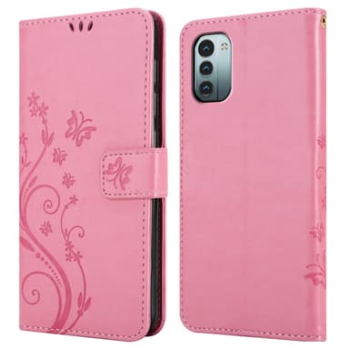 Nokia G11 / G21 Plånboksfodral Skal (Rosa)
