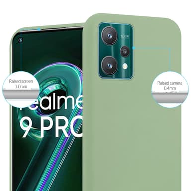 Skal Realme 9 4G / 9 PRO+ Fodral Case (Grön)