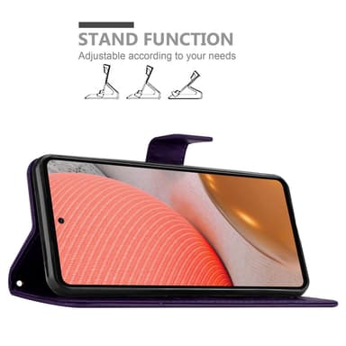 Samsung Galaxy A72 4G / 5G Plånboksfodral Skal (Lila)