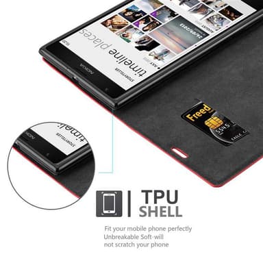 Nokia Lumia 1520 Skal Fodral Case (Röd)