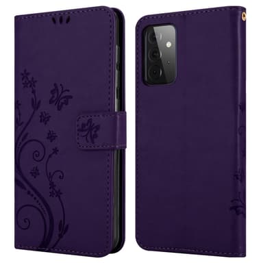 Samsung Galaxy A72 4G / 5G Plånboksfodral Skal (Lila)
