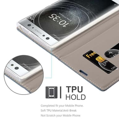 Sony Xperia XA2 ULTRA Plånboksfodral Skal (Blå)