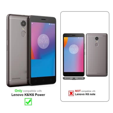 Lenovo K6 / K6 POWER Plånboksfodral Skal (Grå)