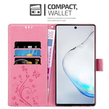 Samsung Galaxy NOTE 10 Plånboksfodral Skal (Rosa)