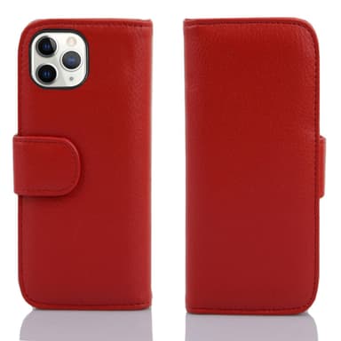 iPhone 13 PRO MAX Plånboksfodral Skal (Röd)